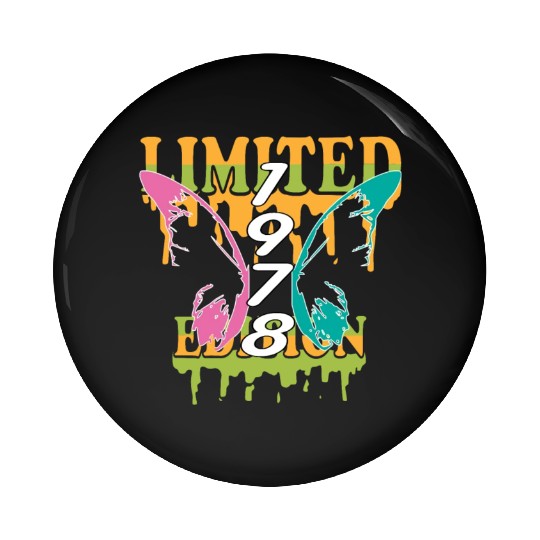 1978 Born Limited Edition Butterfly Gift Pin Buttons