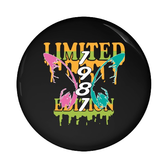 1981 Born Limited Edition Butterfly Gift Pin Buttons