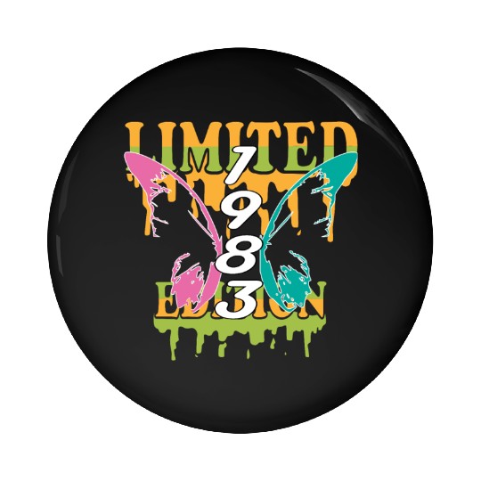 1983 Born Limited Edition Butterfly Gift Pin Buttons