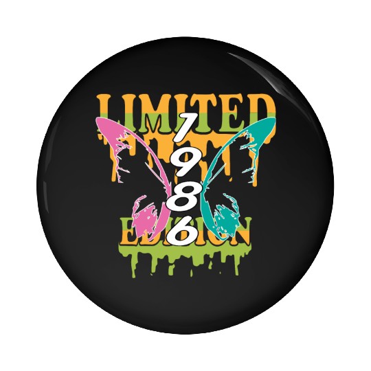 1986 Born Limited Edition Butterfly Gift Pin Buttons