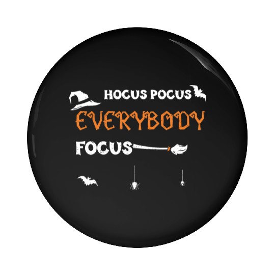 Hocus Pocus Everybody Focus Pin Buttons