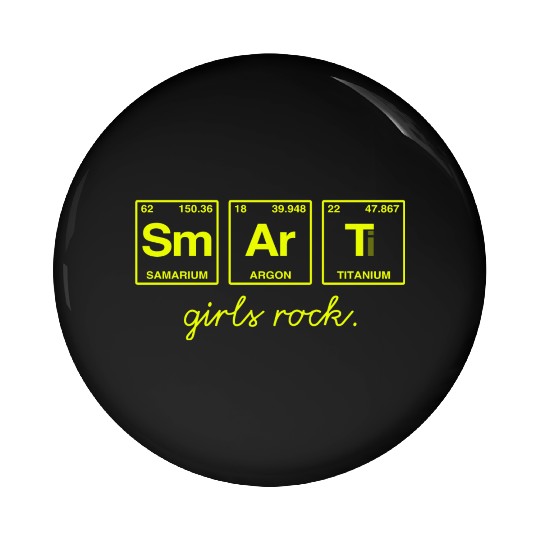 SMART GIRLS ROCK - Elements Periodic Table Pin Buttons