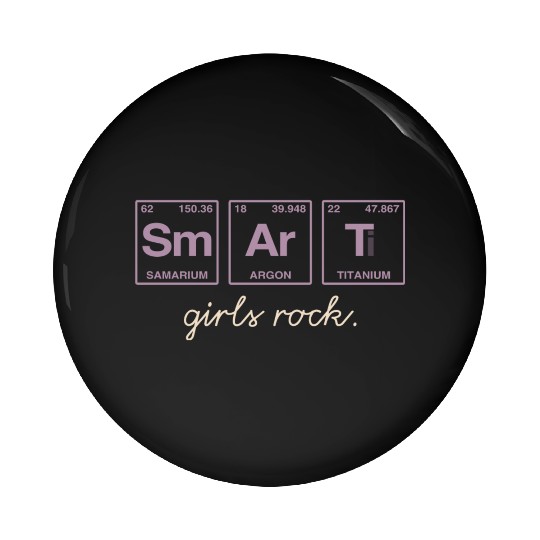 SMART GIRLS ROCK - Elements Periodic Table Pin Buttons