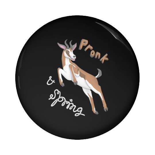 Pronk and Spring Springbok Pin Buttons
