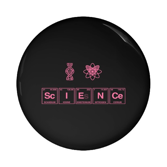 I LOVE SCIENCE - Periodic Table of Elements Pin Buttons
