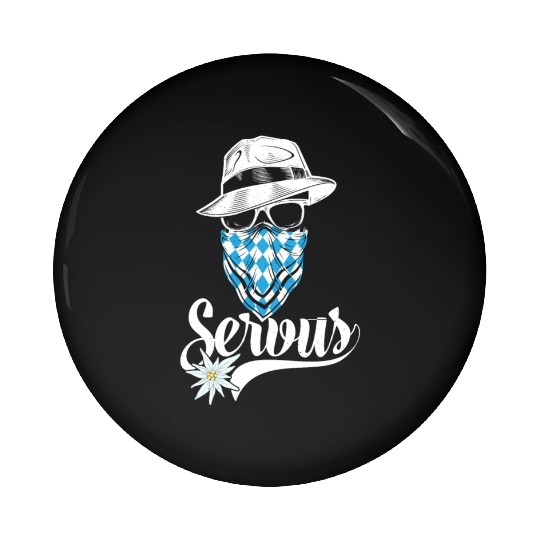 Bavarian Outlaw - Servus Bavaria Pin Buttons