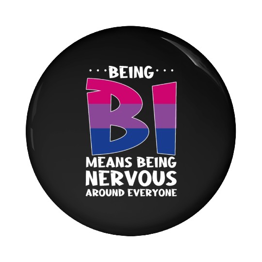 Being Bi Bisexual Pride Kawaii Cat Pin Buttons