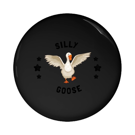 silly goose Pin Buttons