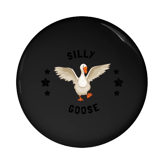 silly goose Pin Buttons