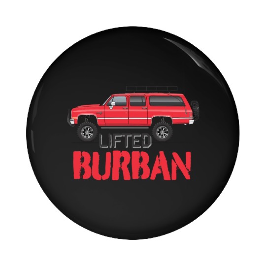 burban Cardinal Red Pin Buttons