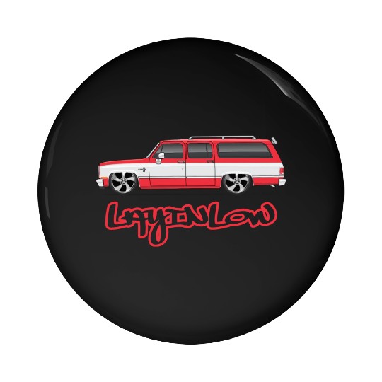 layinlow Cardinal Red Pin Buttons