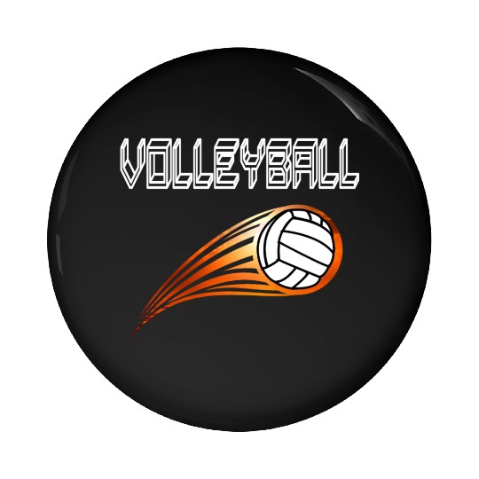 Volleyball Pin Buttons
