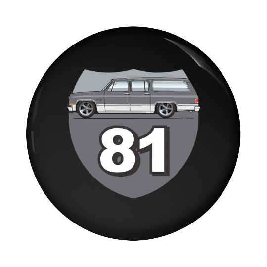 81 Charcoal Pin Buttons