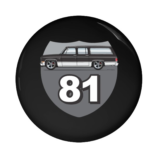 81 Midnight Black Pin Buttons