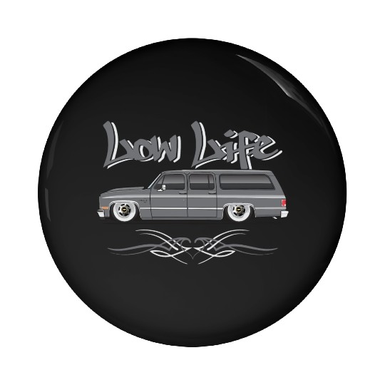 LOWLIFE Charcoal Pin Buttons