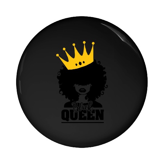 Black Queen Pin Buttons