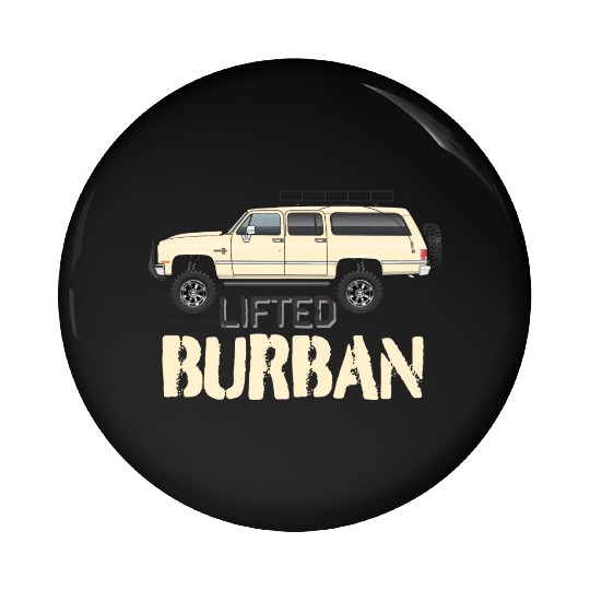 burban Santa Fe Tan Pin Buttons