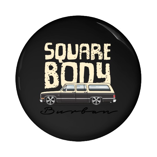square body Santa Fe Tan Pin Buttons