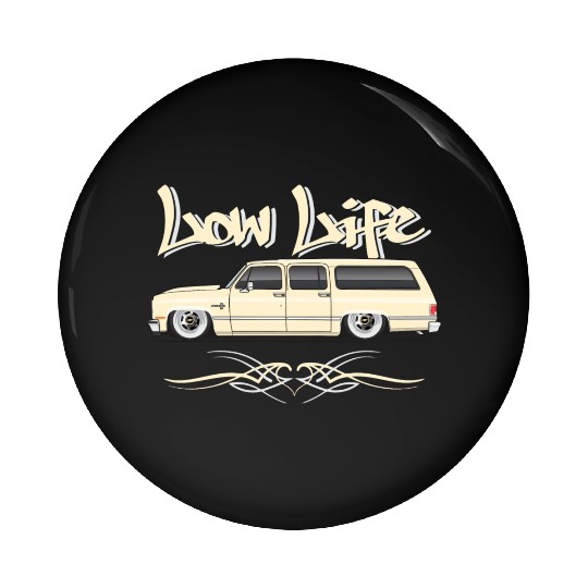low life Santa Fe Tan Pin Buttons
