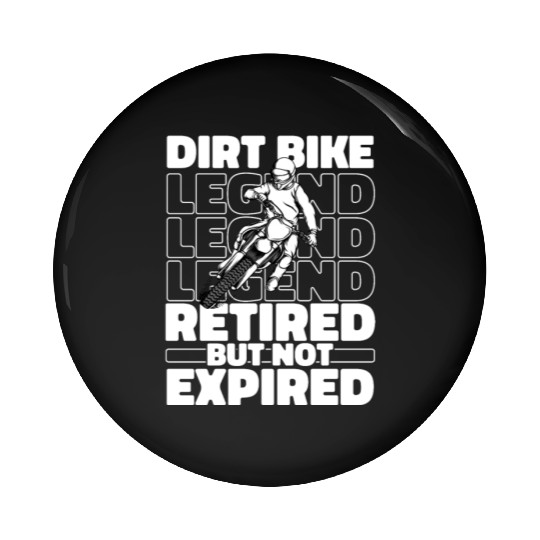 Dirt Bike Mx Motocross Supermoto Retiree Pin Buttons