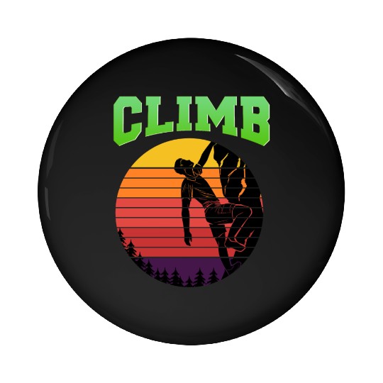 Retro Climbing – Climb Pin Buttons