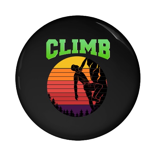 Retro Climbing – Climb Pin Buttons