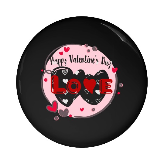 Wearing my heart on my sleeve for Valentine's Day Pin Buttons