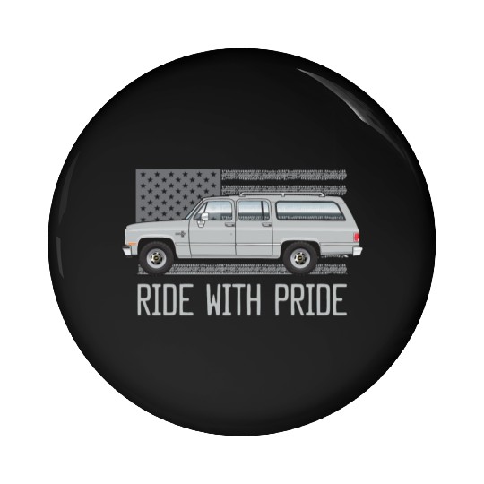 ride Light Silver Pin Buttons