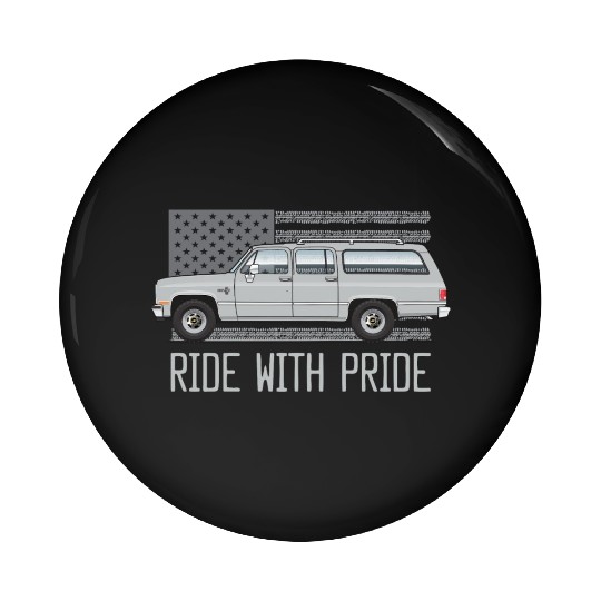 ride Light Silver Pin Buttons