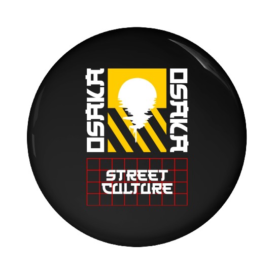Osaka Street Culture Pin Buttons