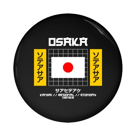 Osaka Kansai Regional Economy Driver Pin Buttons