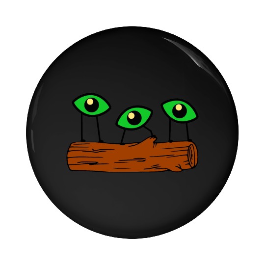 Eyes On Log Pin Buttons