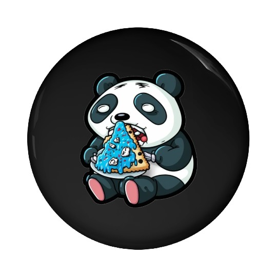 Sweet Panda: Eat Biscuits with Cream Pin Buttons