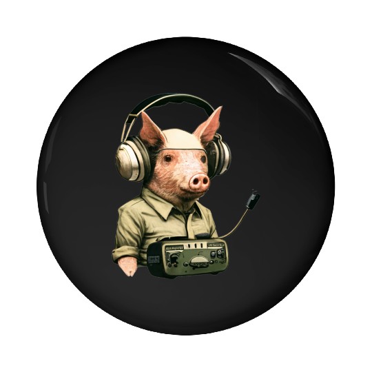 "Ham" Radio Operator Pin Buttons