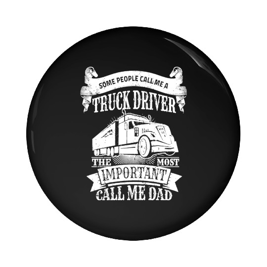 Husband Dad Trucker Legend Pin Buttons