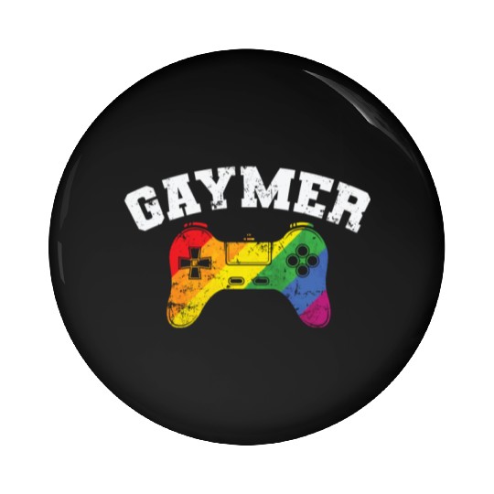 Gamer Controller Gaymer LGBT Pride Pin Buttons