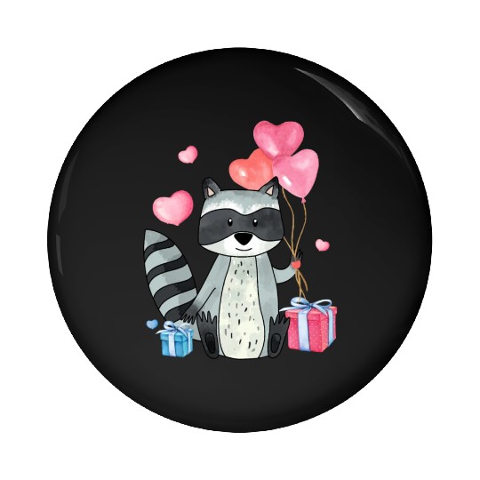 Raccoon Valentine Gift Raccoon Owner Trash Panda Pin Buttons