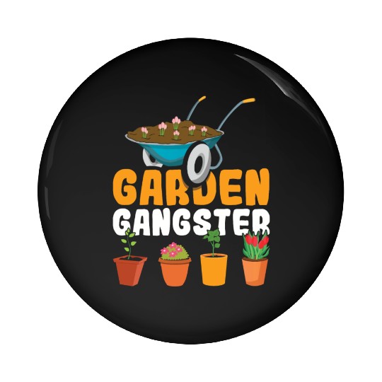 Plants Farmer Garden Gangster Hobby Gardener Pin Buttons
