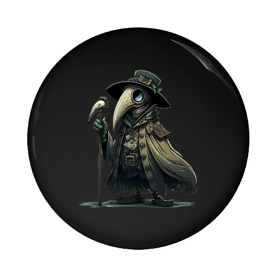 Lil' Plague Doctor Pin Buttons