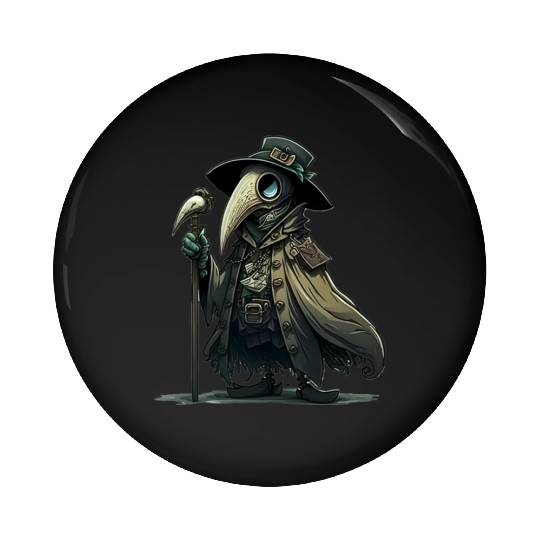 Lil' Plague Doctor Pin Buttons