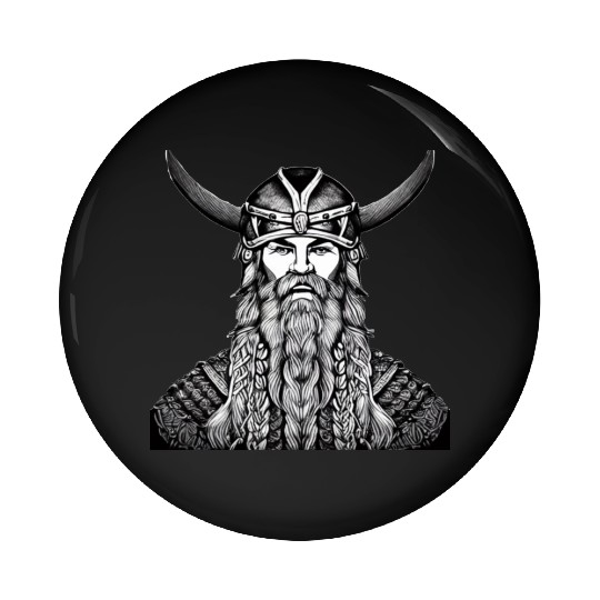 Odin Viking Warrior Valhalla Norman Pin Buttons