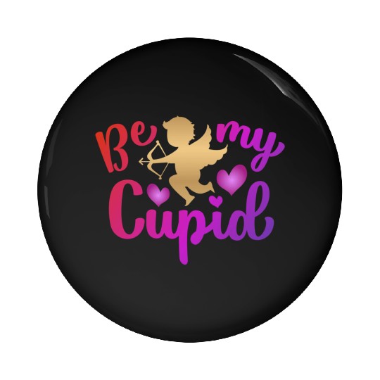 Valentines Sublimation Be My Cupid166 Pin Buttons