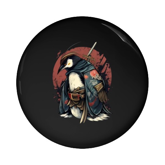 Samurai Novelty fighter caracter fantasy Pin Buttons