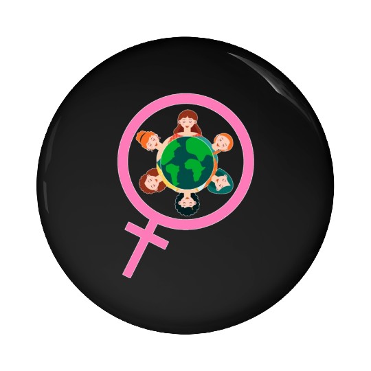 International Women's Day Embrace Equity Pin Buttons