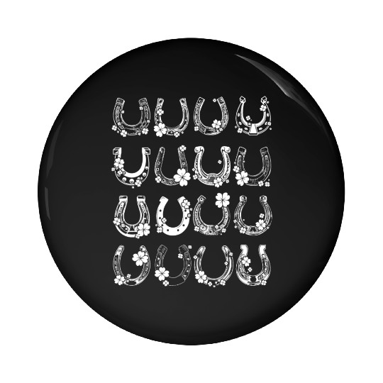 Horse Shamrock Horseshoe Patrick s Day Leaf Lucky Pin Buttons