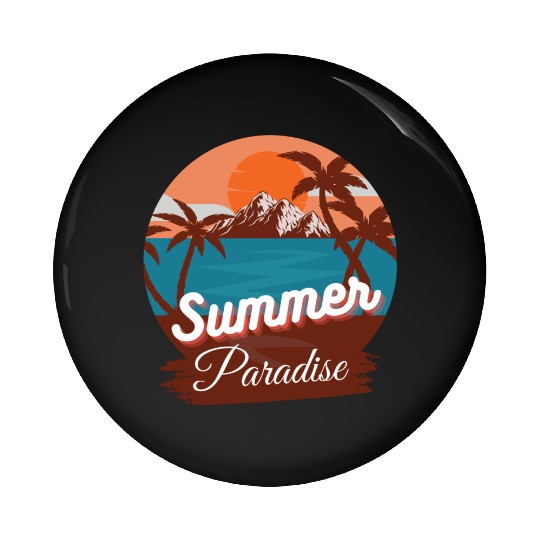 Summer paradise Pin Buttons