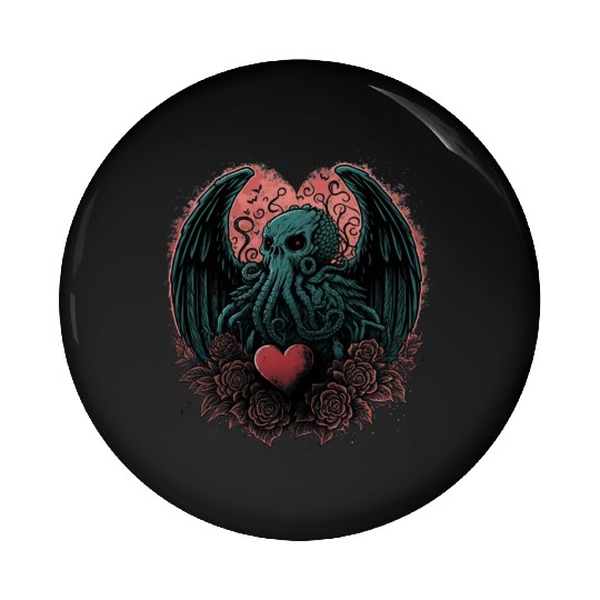 For the Love of Cthulhu Pin Buttons