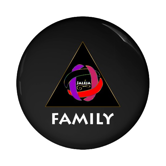 FAMILY - WHITE PRINT Pin Buttons