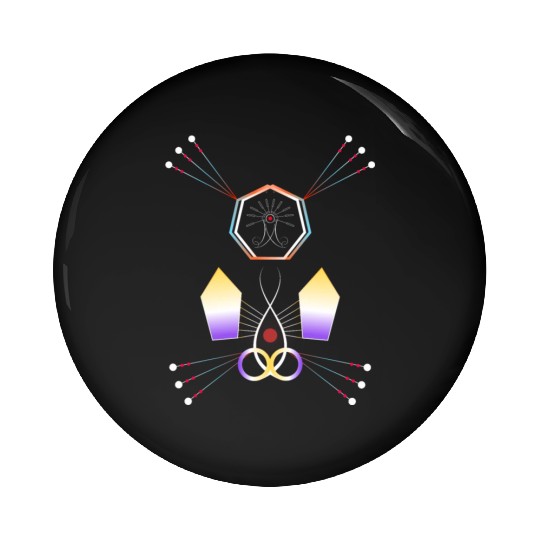 Totem Crystal Pin Buttons