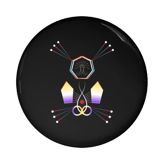 Totem Crystal Pin Buttons